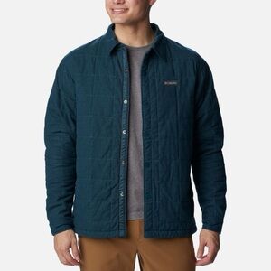 Columbia Men's Landroamer™ Quilted Shirt Jacket Blue Quilted Jacket size large